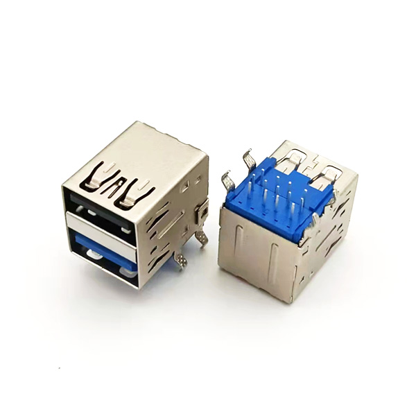 USB2.0+3.0雙層直邊；板上青蛙腳