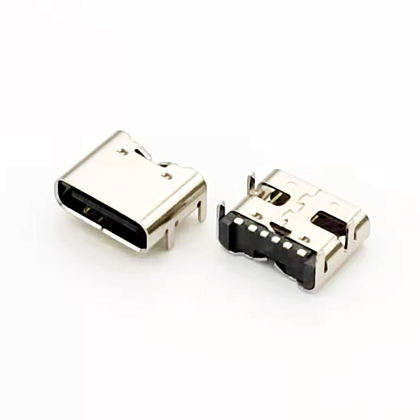 USB TYPE C 6P板上；DIP+SMT;殼子1.1；2.0長